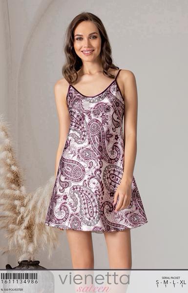 Ночнушка Trikotag (S-XL) T715 wine (лето)