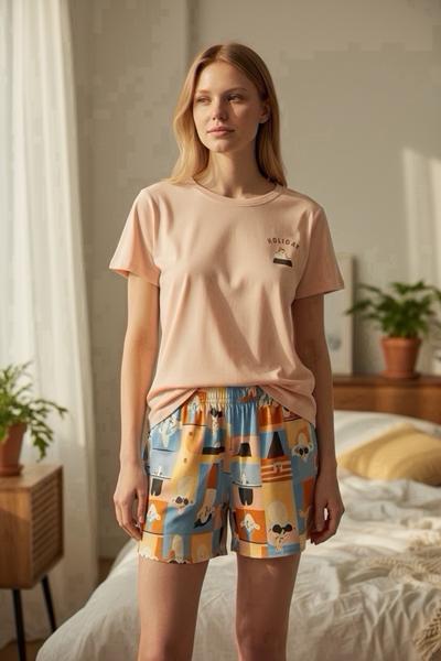 Пижама Trikotag (M-2XL) T775 beige (лето)