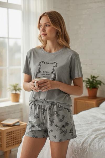 Пижама Trikotag (M-2XL) T779 grey (лето)