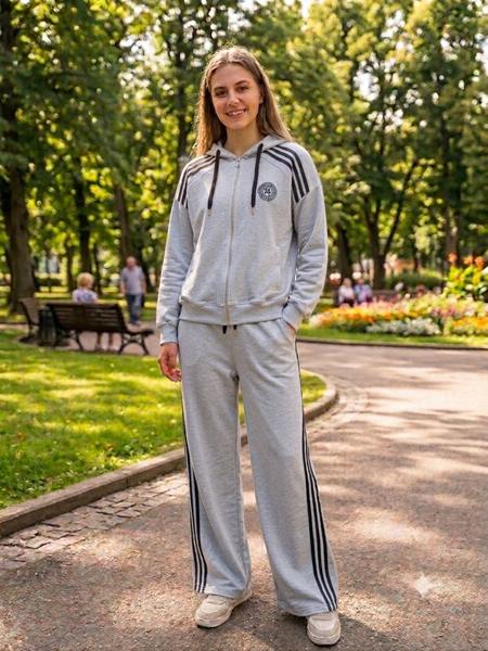 Костюм спорт Newe (S-L) 2406 grey (деми)