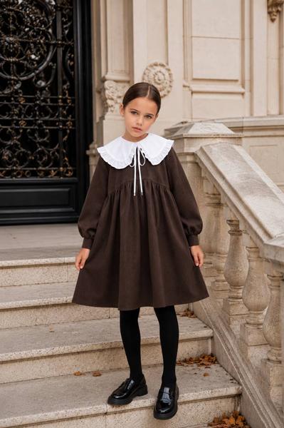 Платье Alisa Brand (122-152) 1379-1523 brown (деми)