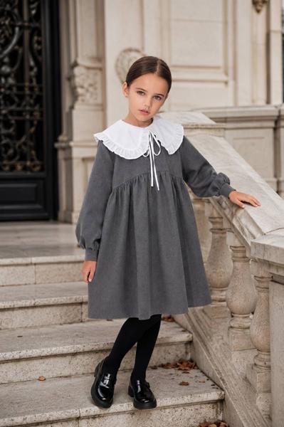 Платье Alisa Brand (122-152) 1379-1523 grey (деми)