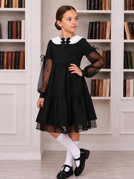 Платье Alisa Brand (128-152) 710-1523 black (деми)