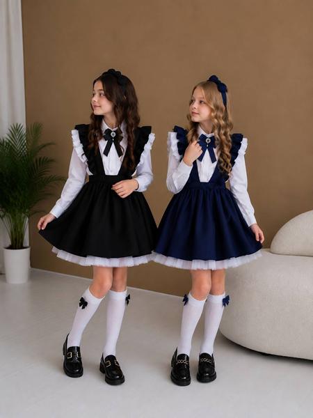 Сарафан Alisa Brand (122-140) 924-1523 navy (лето)