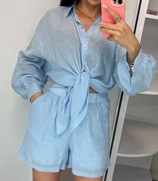 Костюм Lora (M-XL) LR1702 l.blue (лето)