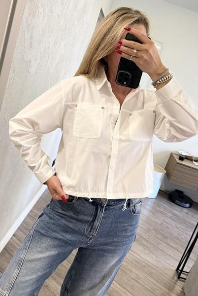 Рубашка Lora (M-XL) LR1708 white (деми)