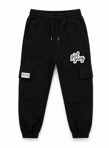 Штаны спорт Miki Maki (13-16) MM1331 black (деми)