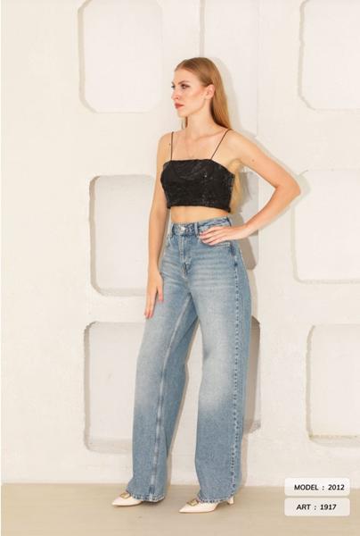 Джинсы Jeans Style (34-42) 2012-1917 l.blue (деми)