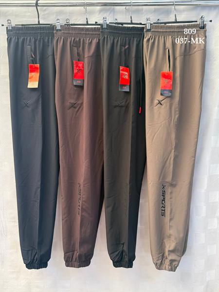 Штаны спорт Shon (48-56) S4050 black (деми)