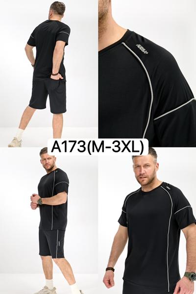 Костюм Ale-Ate (M-3XL) A173 black (лето)