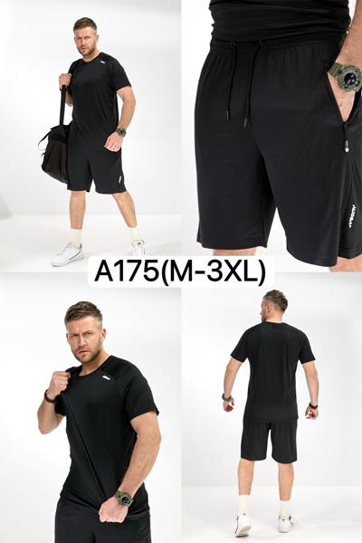 Костюм Ale-Ate (M-3XL) A175 black (лето)