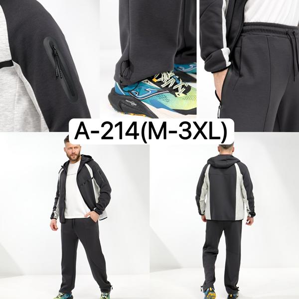 Костюм спорт Ale-Ate (M-3XL) A214 d.grey (лето)