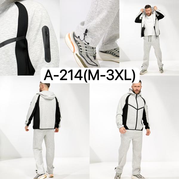 Костюм спорт Ale-Ate (M-3XL) A214 l.grey (лето)