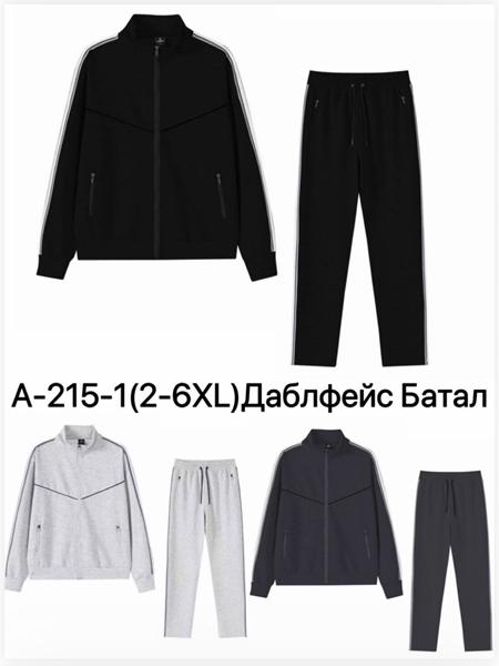 Костюм спорт Ale-Ate (2XL-6XL) A215 d.grey (деми)