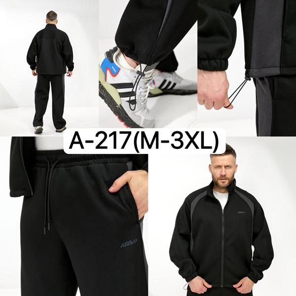 Костюм спорт Ale-Ate (M-3XL) A217 black (лето)