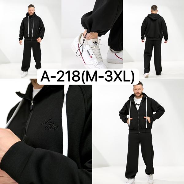 Костюм спорт Ale-Ate (M-3XL) A218 black (лето)