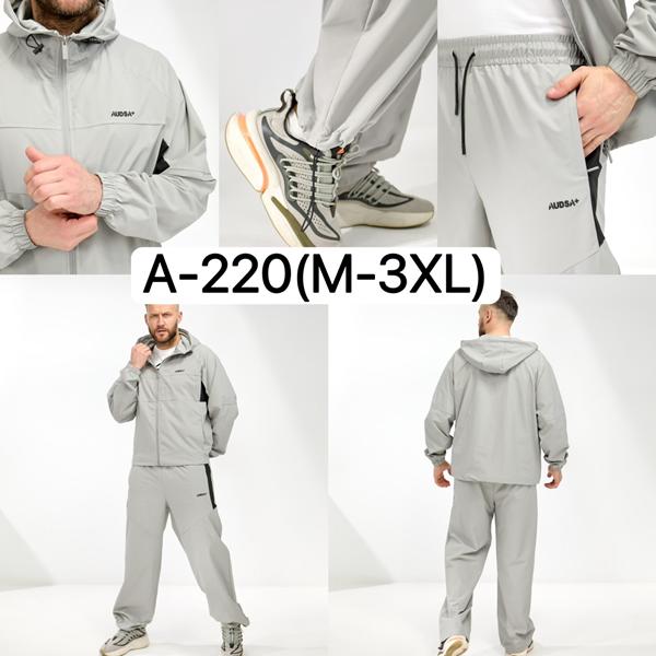 Костюм спорт Ale-Ate (M-3XL) A220 grey (лето)