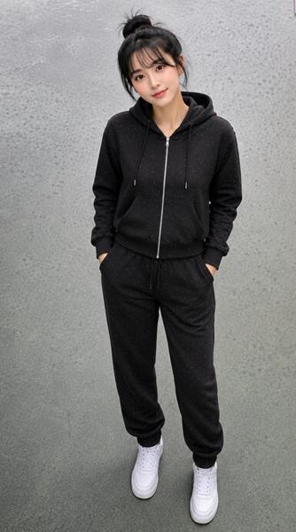 Костюм спорт Sevim (46-54) SV3272 black (деми)