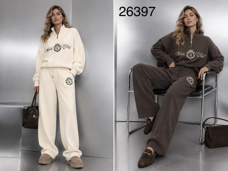 Костюм спорт Saint Wish (M-XL) 26397 l.beige (зима)