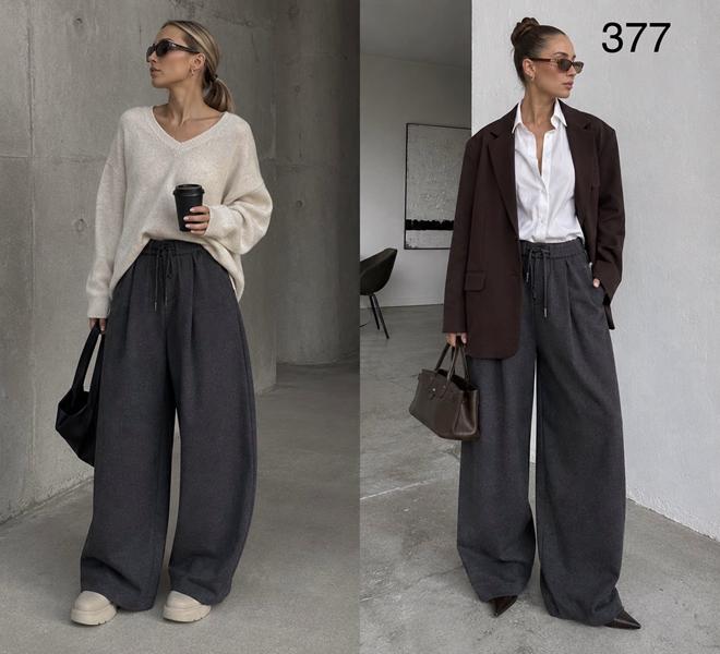 Штаны Saint Wish (S-L) 377 d.grey (зима)