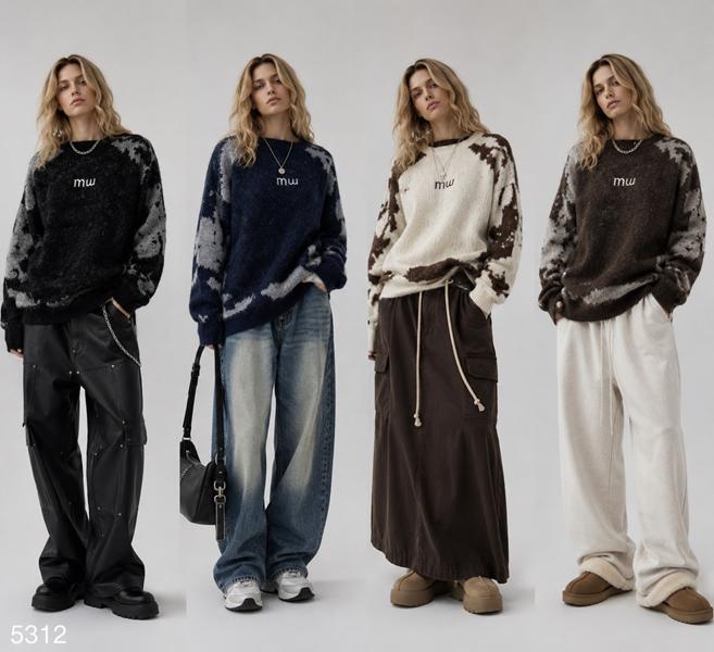 Свитер Saint Wish (M-XL) 5312 mix (зима)