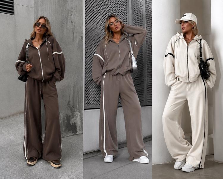 Костюм спорт Saint Wish (M-XL) 7060 brown (зима)