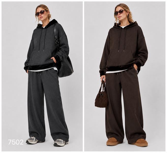 Костюм спорт Saint Wish (M-XL) 7502 brown (зима)