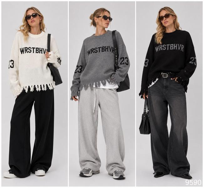 Свитер Saint Wish (M-XL) 9590 mix (зима)
