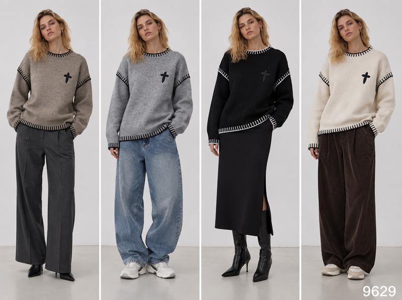 Свитер Saint Wish (M-XL) 9629 mix (зима)