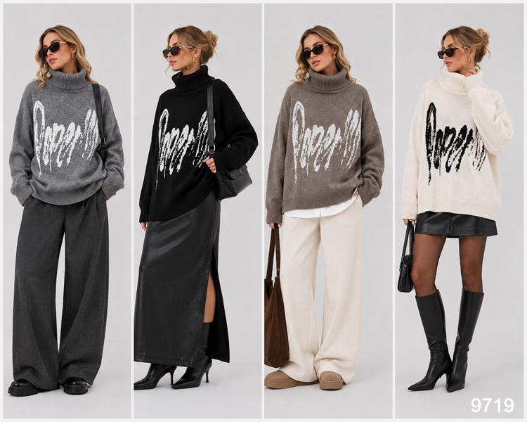 Свитер Saint Wish (M-XL) 9719 mix (зима)