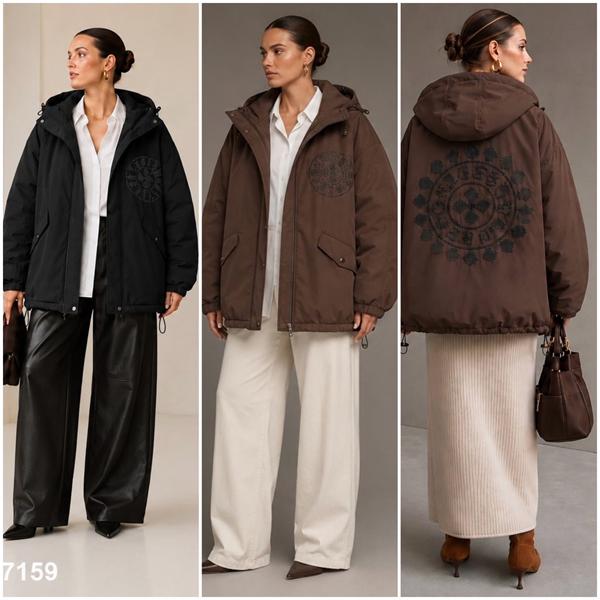 Куртка Saint Wish (L-2XL) HM7159 brown (деми)