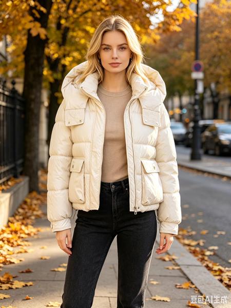 Куртка Jacket (L-2XL) B2605 beige (деми)
