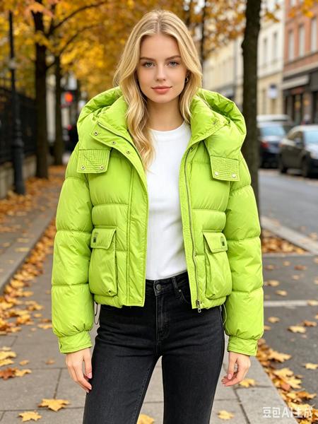 Куртка Jacket (L-2XL) B2605 green (деми)