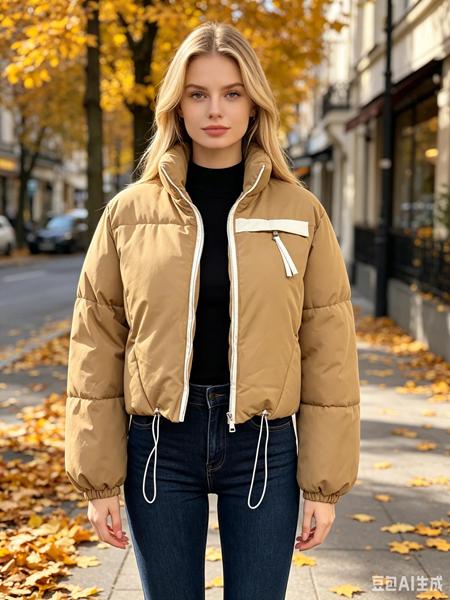 Куртка Jacket (M-2XL) B9052 d.beige (деми)