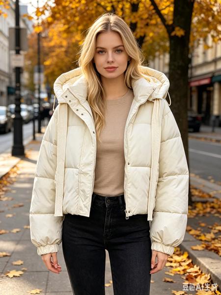 Куртка Jacket (L-2XL) B9209 l.beige (деми)