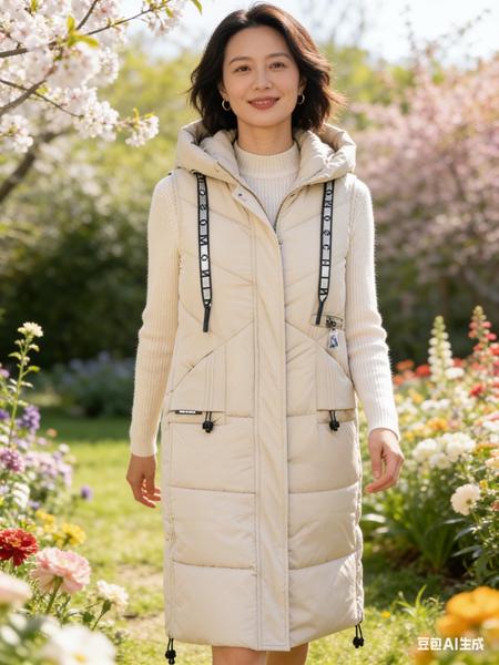 Жилетка Jacket (40-48) M730 beige (деми)