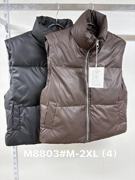 Жилетка Jacket (M-2XL) M8803 black (деми)