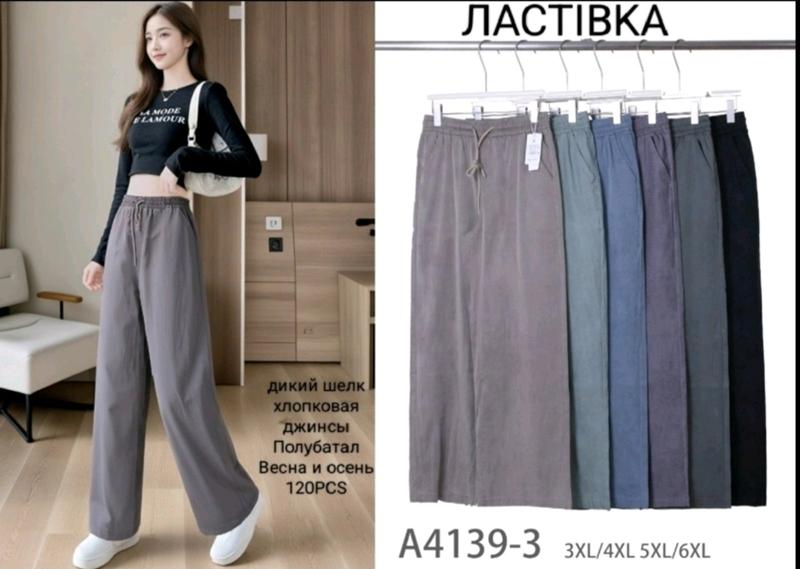 Штаны спорт Hoan (3XL-6XL) A4139-3 mix (деми)