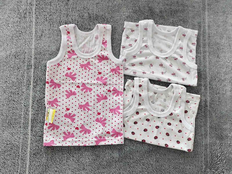 Майка Proschenko (1-6) PR1249 white вишня (лето)