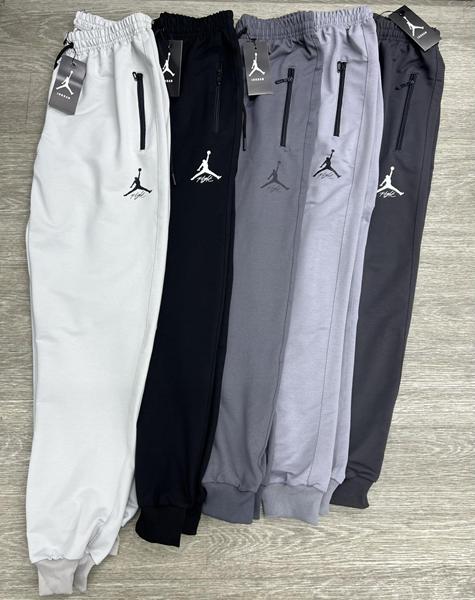 Штаны спорт MirWear kids (13-17) JR325-3 d.grey-white (деми)