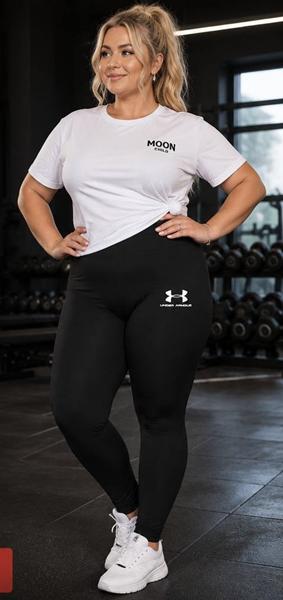 Лосины Sport style (2XL-5XL) 5000 black (деми)