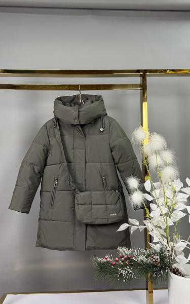 Куртка Delfinka (122-146) 1815 khaki (зима)