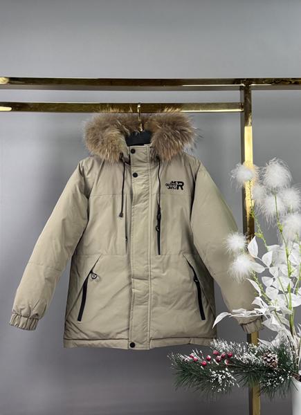 Куртка Delfinka (140-158) 25008 beige (зима)
