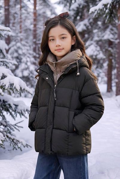 Куртка Delfinka (134-158) 66128 black (зима)