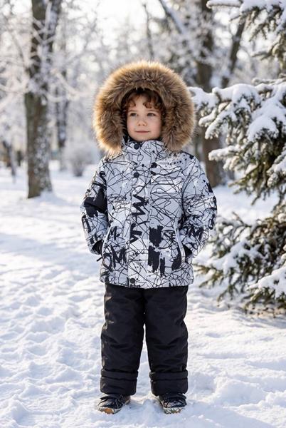 Костюм Delfinka (86-110) 7710 l.grey (зима)