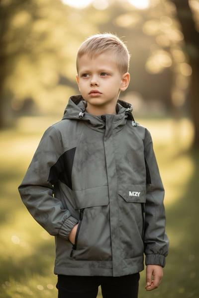 Ветровка Delfinka (120-160) 8338 grey (деми)