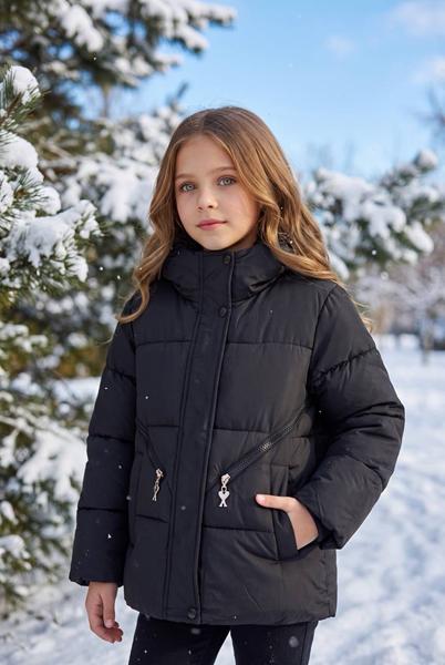 Куртка Delfinka (116-140) C18 black (зима)