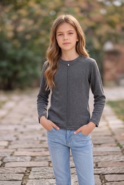 Свитер Delfinka (5-13) 97073 grey (деми)