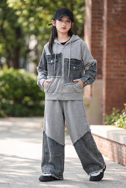 Костюм спорт Delfinka (130-170) 98011 grey (деми)