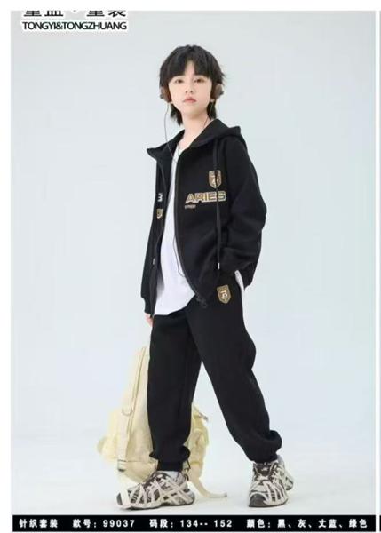 Костюм спорт Delfinka (134-152) 99037 black (деми)
